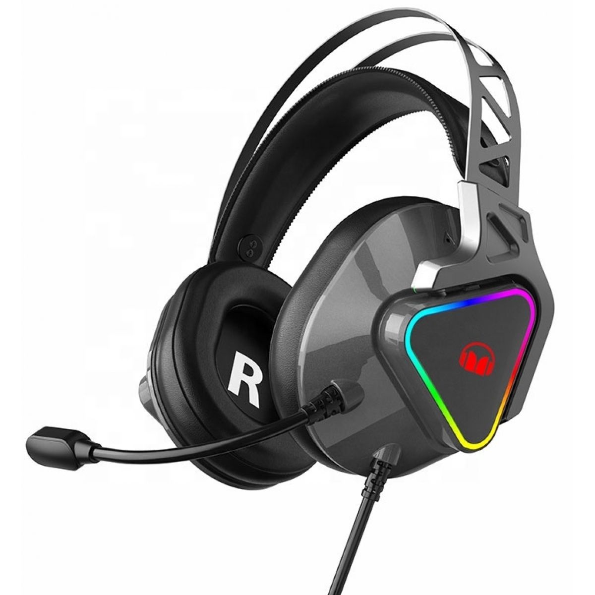 Monster Airmars N3S USB 7.1電競耳機：7.1環繞聲，主動降噪，LED多色燈光